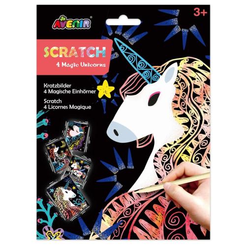 Avenir Scratch 4 Magic Unicorns Κωδ 60801 Παιδικό Εκπαιδευτικό Παιχνίδι 3+ Years 1 Τεμάχιο